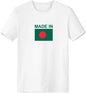 Made in Bangladesh Country Love Crew Neck T-Shirt Workwear Pocket Short Sleeve Sport Clothing