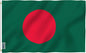 ANLEY Fly Breeze 3x5 Feet Bangladesh Flag - Vivid Color and Fade Proof - Canvas Header and Double Stitched - Bangladeshi Flags Polyester with Brass Grommets 3 X 5 FT