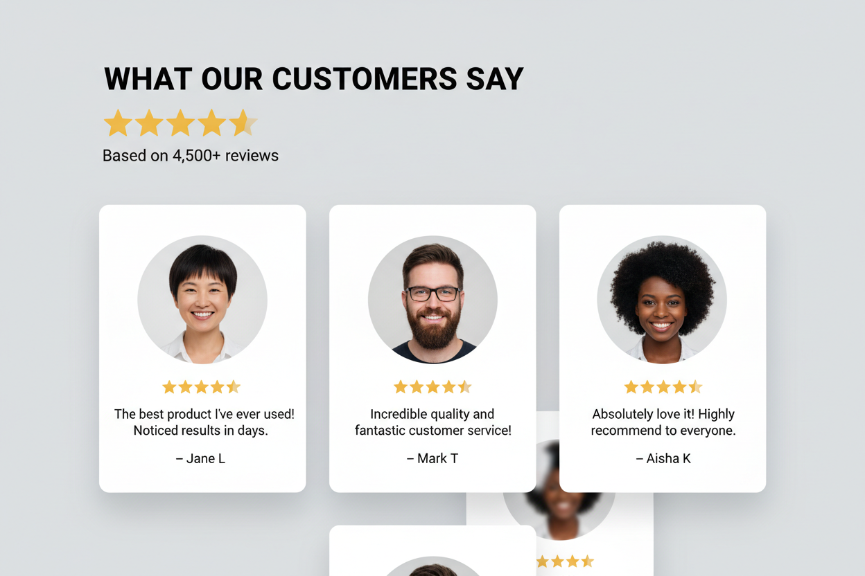 Ad a customer reviews 