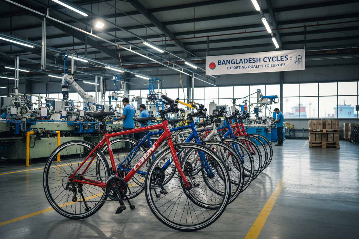 Bicycles: Bangladesh has become a major global exporter of bicycles, particularly to the European Union.