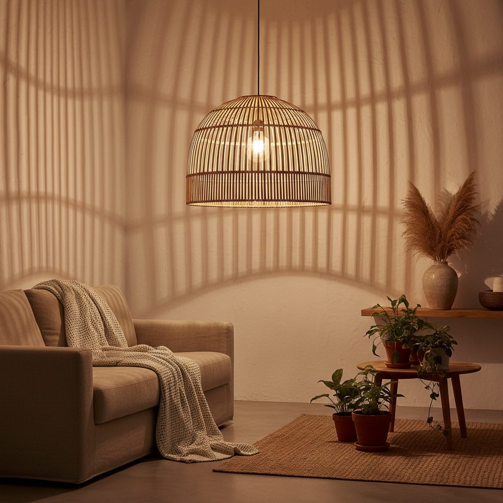 Handcrafted Cane Lamp Shade