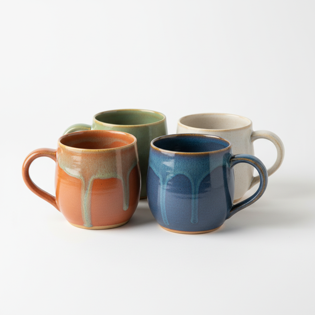 Handmade Pottery Mug Set — Made in Bangladesh