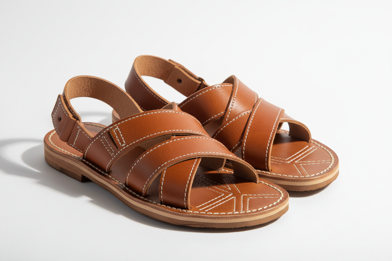 Handcrafted Leather Sandals Artisan Footwear Bangladesh