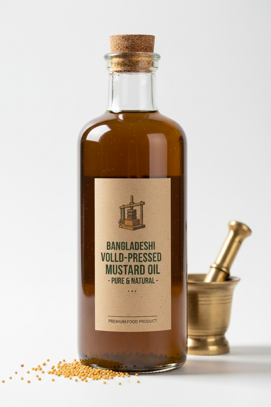 Cold-Pressed Mustard Oil Pure Bangladeshi Village Press