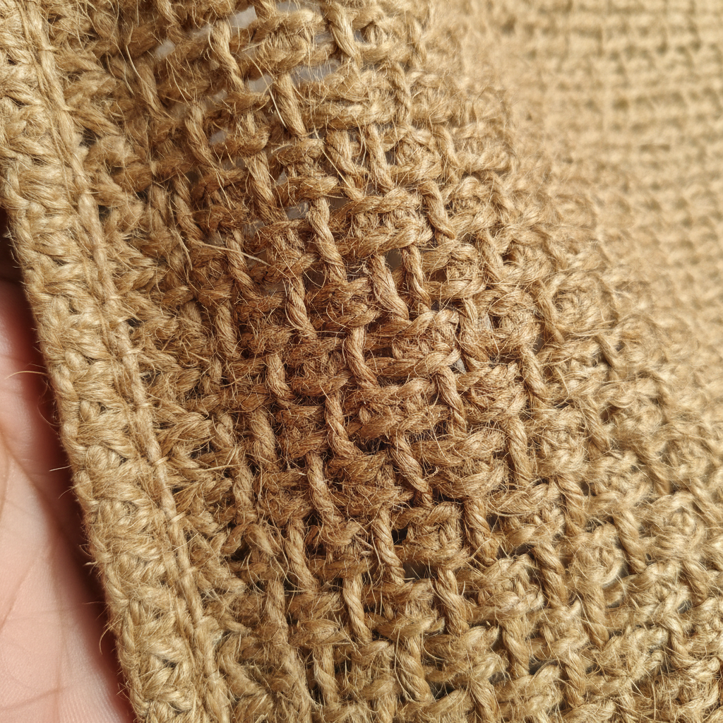 Jute Tote Bag Texture Detail