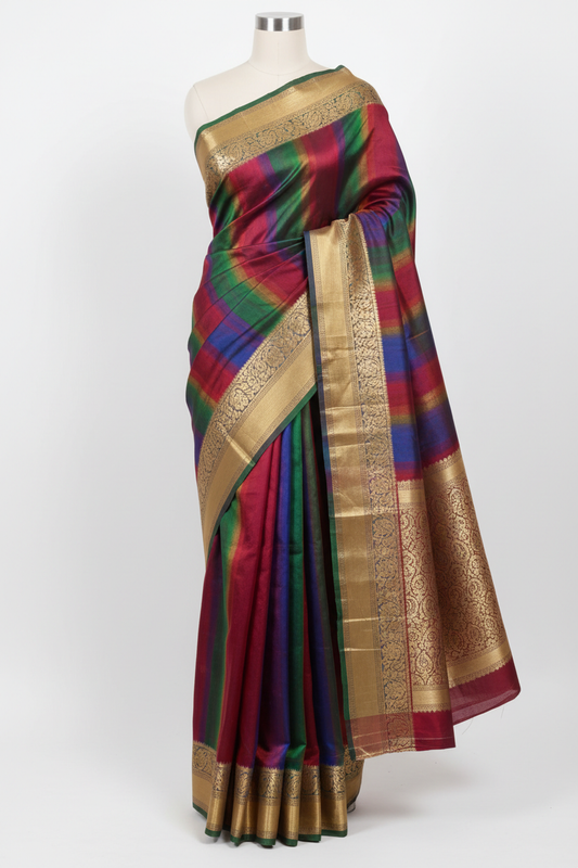 Handwoven Silk Saree Pure Luxury Ethnic Wear Bangladesh