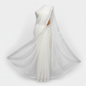 Dhaka Muslin Cotton Saree Hand-Woven White