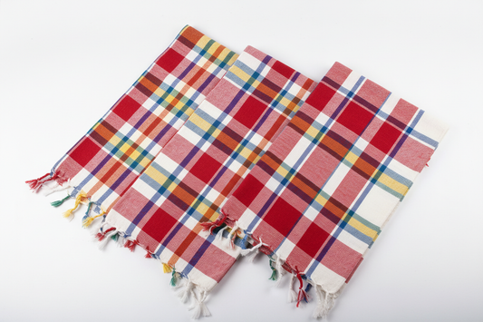 Handwoven Gamcha Towel Set Traditional Bangladeshi Cotton