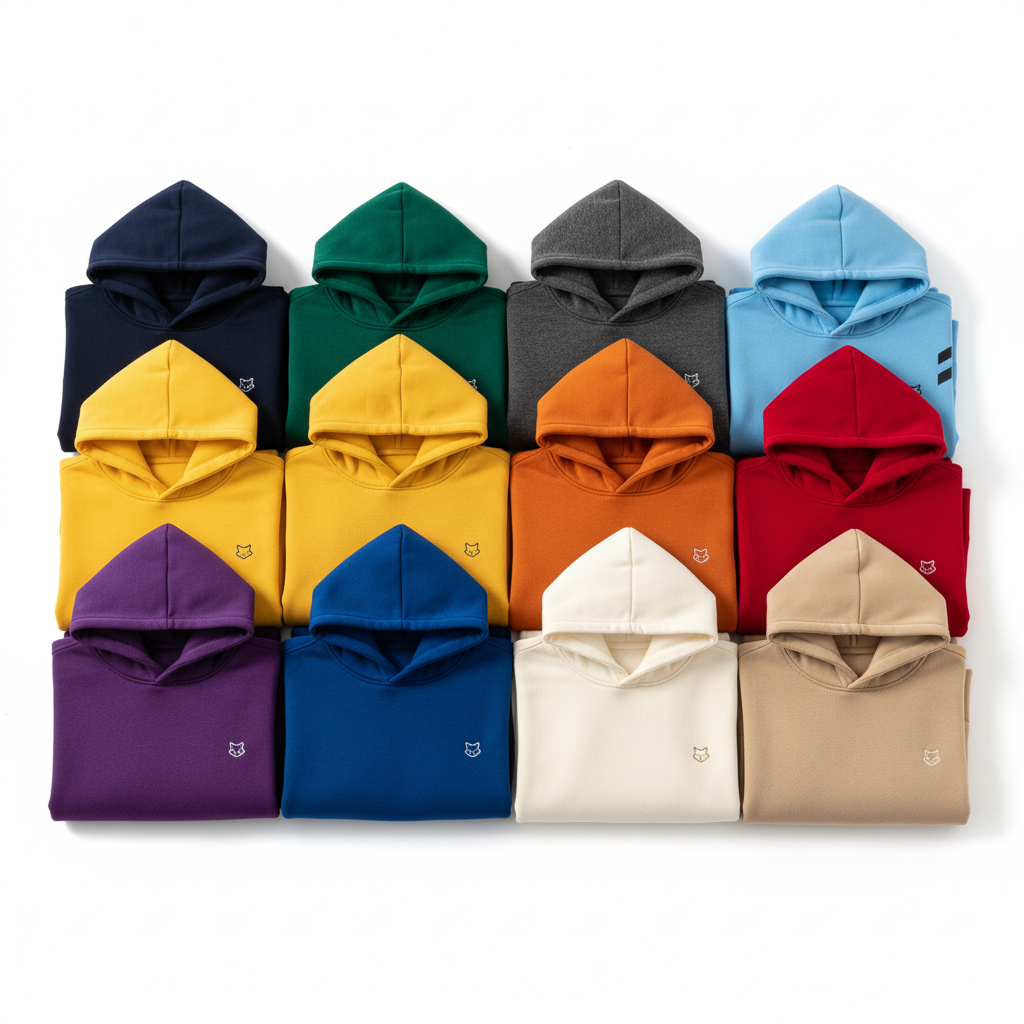Boys winter hoodie 12 colours ages 6-12 years 12-piece bundle made in Bangladesh
