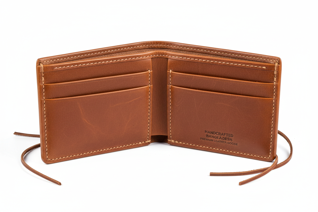 Genuine Leather Wallet Handcrafted Bangladesh