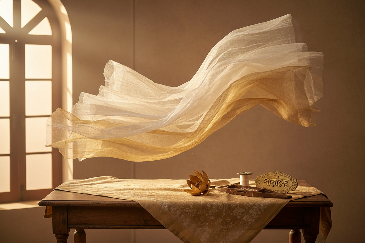 Muslin: Historically, the most famous fabric from Bengal, known for its incredible fineness, often referred to as "woven air." Efforts are ongoing to revive the original Dhaka Muslin.