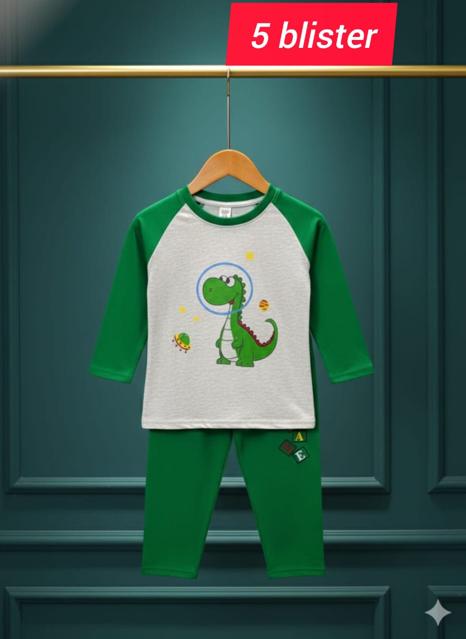 Boys & Girl's full sleeve set's.
Best quality products.
Stylish fashionable and comfortable. 
100 % cotton fabrics . 
100 % print guarantee. 
Fabric: single Jersey. 
Colours: 35 
Size: 1 to 8 years. 
10 pcs bundle.